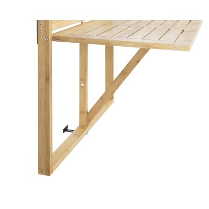 WENKO 69806800 - Mesa WAIKIKI 64x65 cm branca/castanha
