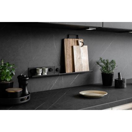 WENKO 71145800 - Suporte JET 25x7,5 cm preto