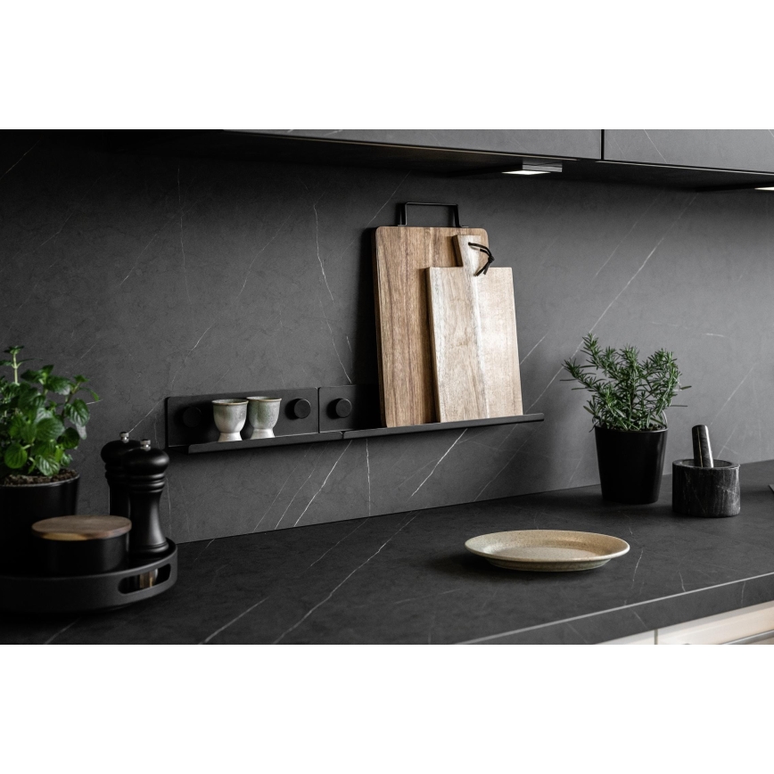 WENKO 71145800 - Suporte JET 25x7,5 cm preto