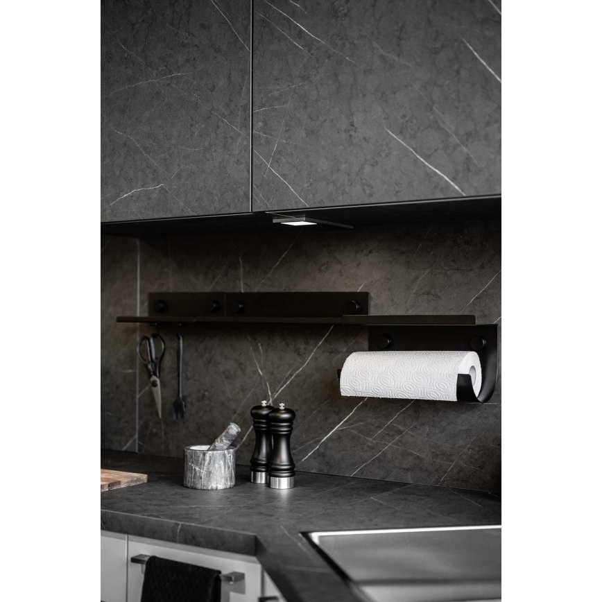WENKO 71147800 - Prateleira JET 25x7,5 cm preta