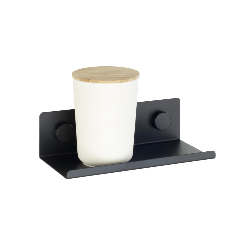 WENKO 71147800 - Prateleira JET 25x7,5 cm preta
