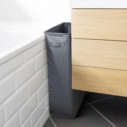 WENKO 71299800 - Cesto para roupa SLIM 20x60 cm antracite