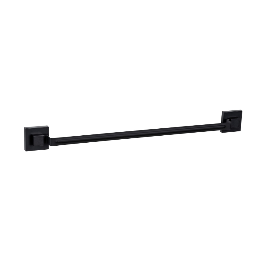 WENKO 71445800 - Barra para toalhas VACUUM-LOC QUADRO ED 60,5x6 cm preta