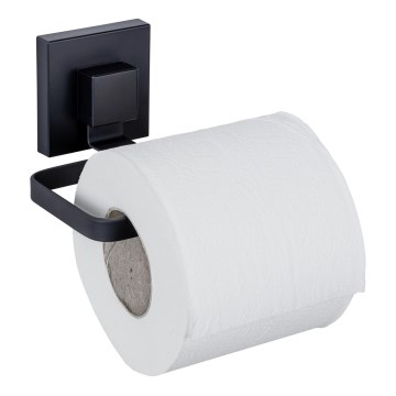 WENKO 71447800 - Suporte para papel higiénico VACUUM-LOC QUADRO ED 14x11 cm preto