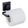 WENKO 71447800 - Suporte para papel higiénico VACUUM-LOC QUADRO ED 14x11 cm preto