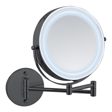 WENKO 71559800 - Espelho POWER-LOC 25,5 x 32 cm preto
