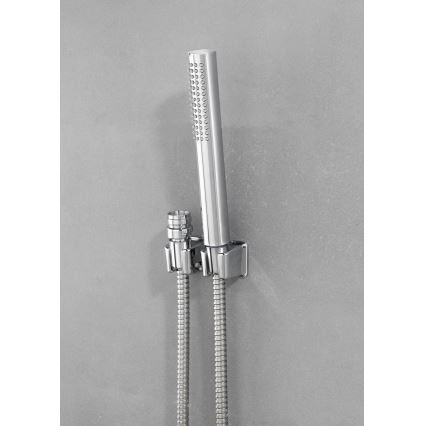 WENKO 81340100 - Duche DUO 170x2,7 cm cromado brilhante/prateado/cinzento