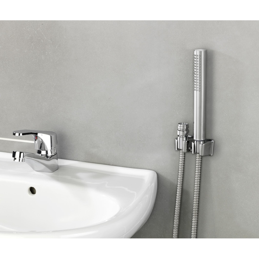 WENKO 81340100 - Duche DUO 170x2,7 cm cromado brilhante/prateado/cinzento
