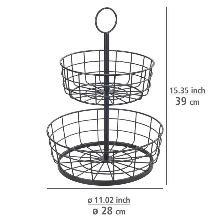 WENKO 88740800 - Cesto LOFT 28x39 cm preto