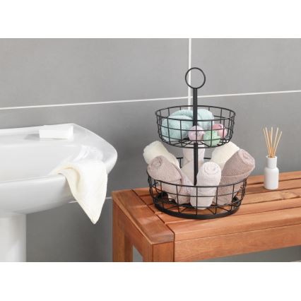 WENKO 88740800 - Cesto LOFT 28x39 cm preto