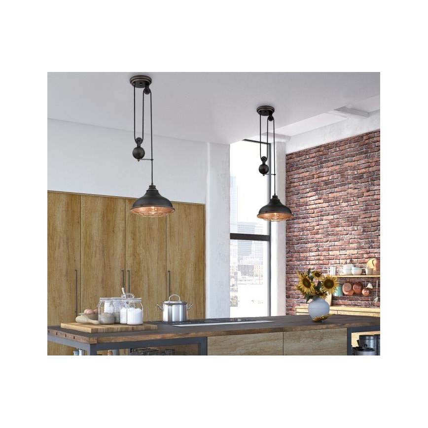 Westinghouse 61249 - Candeeiro suspenso CHAVES 1xE27/60W/230V