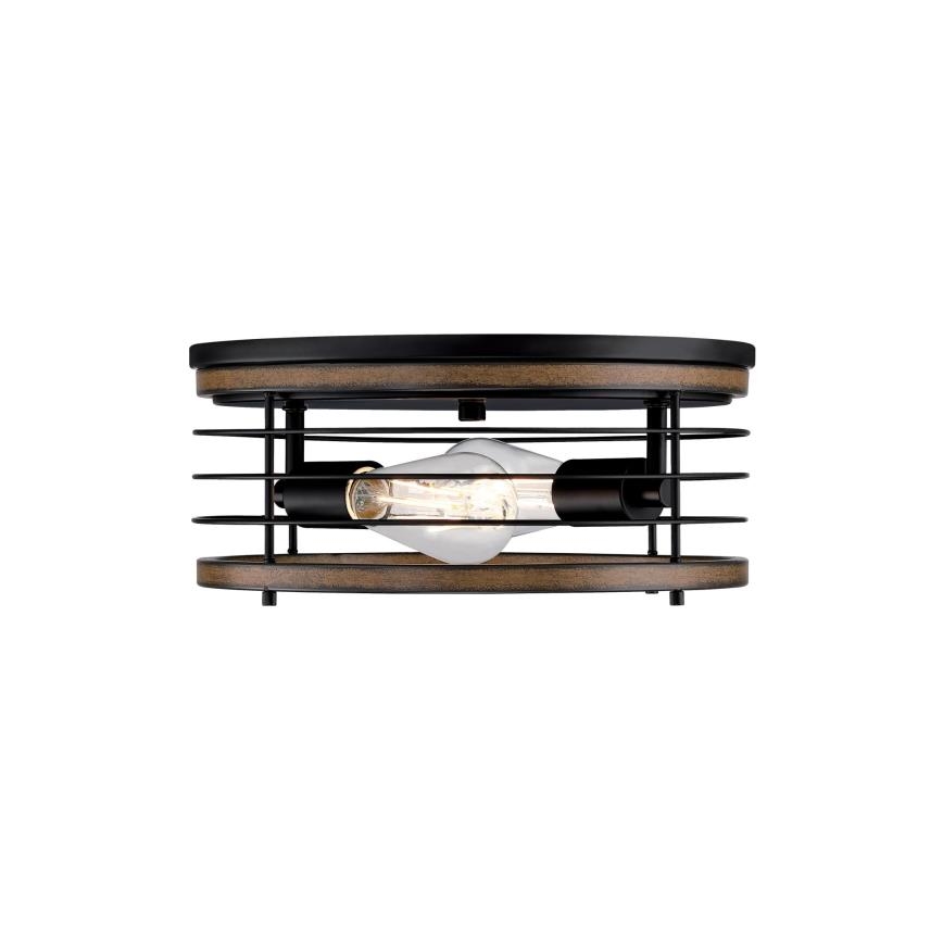 Westinghouse 61250 - Iluminação de teto ACKTON 2xE27/60W/230V barnwood