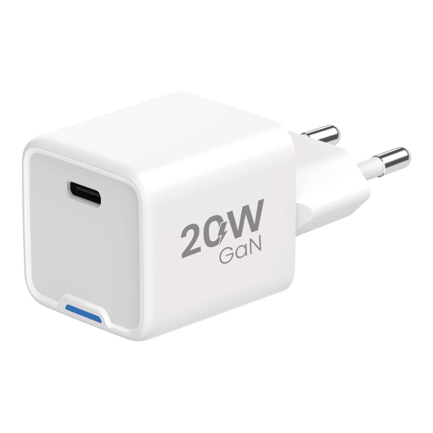 Winner Group - Adaptador de carregamento rápido 1xUSB-C Power Delivery 20W branco