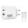 Winner Group - Adaptador de carregamento rápido 2xUSB PD 65W + cabo USB USB-C / USB-C 1m