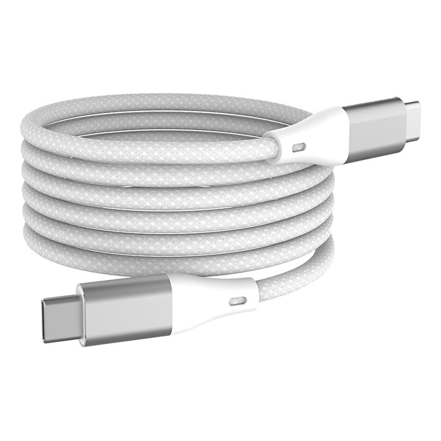 Winner Group - Cabo magnético USB USB-C / USB-C 60W 1m branco
