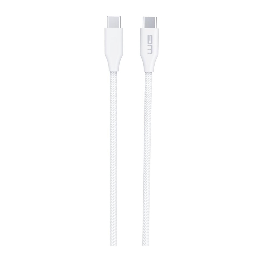 Winner Group - cabo USB USB-C / USB-C 120W 1,5m branco