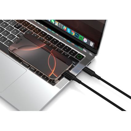 Winner Group - cabo USB USB-C / USB-C 240W 1m preto