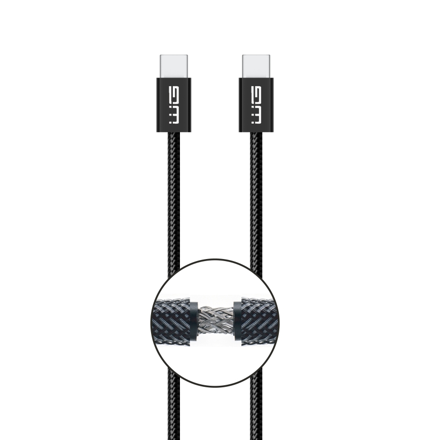 Winner Group - Cabo USB USB-C / USB-C 60W 3m preto