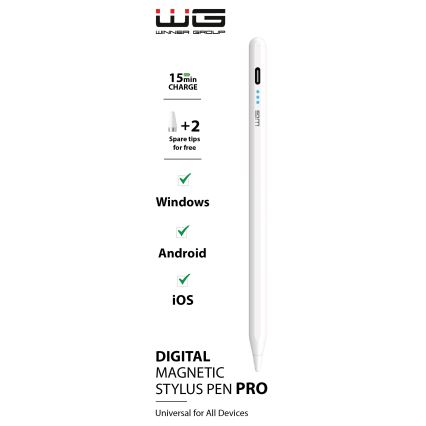 Winner Group - Caneta magnética stylus branco 100 mAh