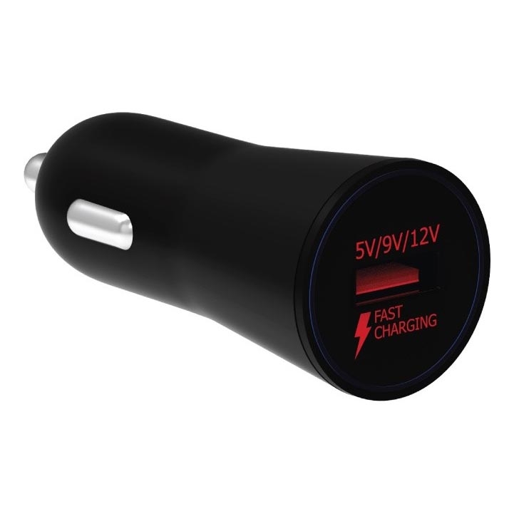 Winner Group - Carregador de carro 1xUSB-A Power Delivery 18W preto