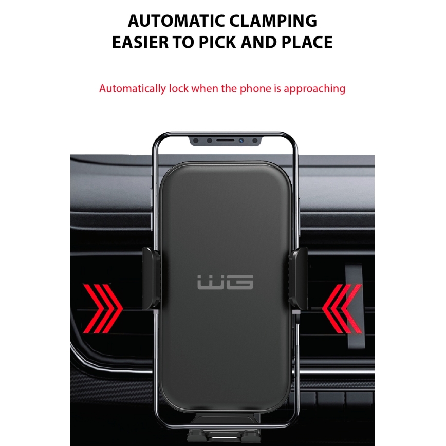 Winner Group - Carregador sem fios e suporte para carro 15W