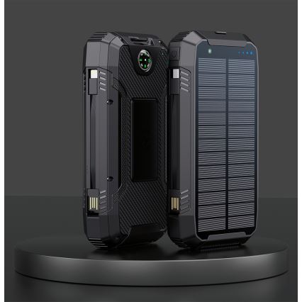 Winner Group - Power Bank com carregamento sem fios e painel solar 20000 mAh 20W PD