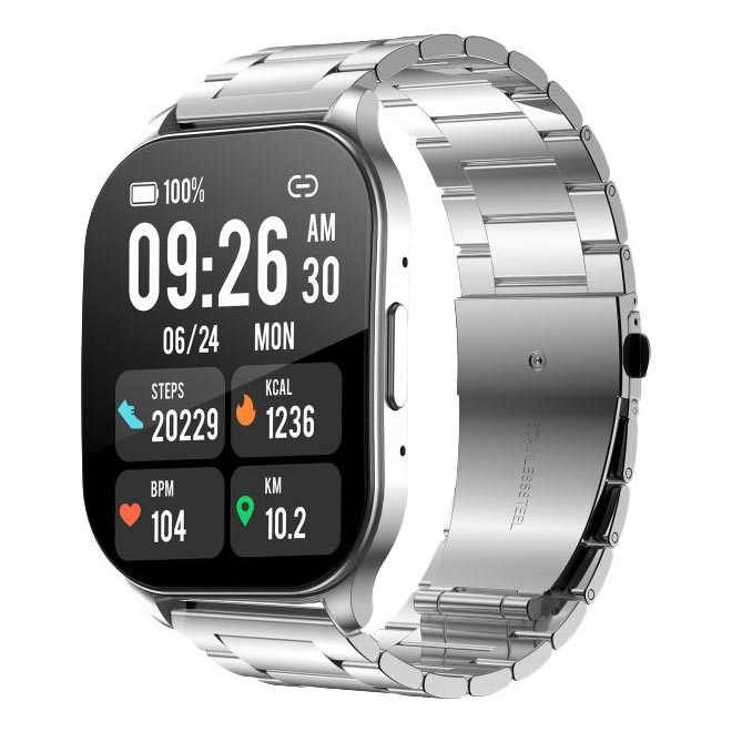 Winner Group - Smart watch AirFlexOn 300 mAh IP68 prateado