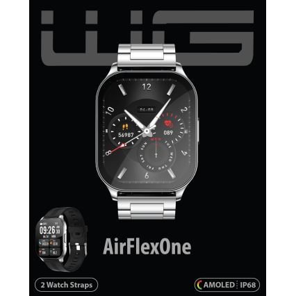 Winner Group - Smart watch AirFlexOn 300 mAh IP68 prateado