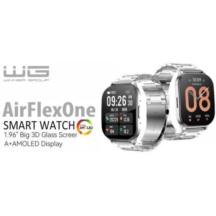Winner Group - Smart watch AirFlexOn 300 mAh IP68 prateado