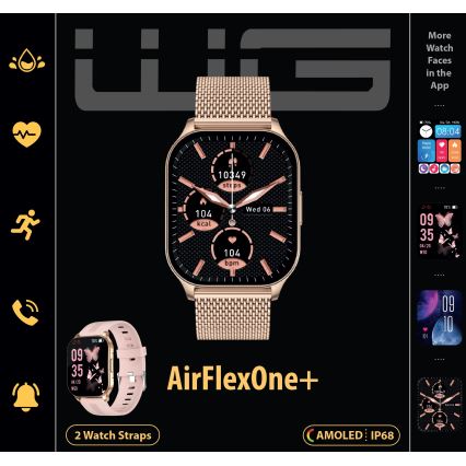 Winner Group - Smart watch AirFlexOne+ 300 mAh IP68 dourado