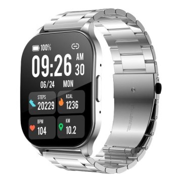 Winner Group - Smart watch AirFlexOne 300 mAh IP68 prateado