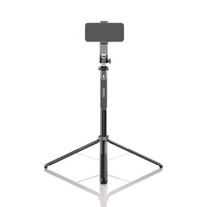 Winner Group - Tripé para selfies 3em1 com um suporte 55 mAh 180 cm preto