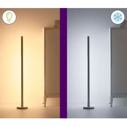 WiZ - Candeeiro de chão LED RGBW com regulação POLE LED/13W/230V 2200-6500K Wi-Fi