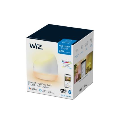 WiZ - Candeeiro de mesa LED RGBW com regulação SQUIRE LED/9W/230V 2200-6500K Wi-Fi