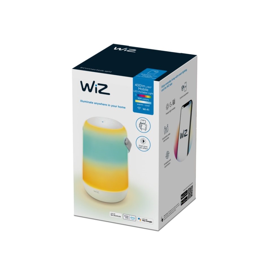 WiZ - Candeeiro portátil LED RGBW com regulação MOBILE LED/13,5W/5V 2200-6500K Wi-Fi