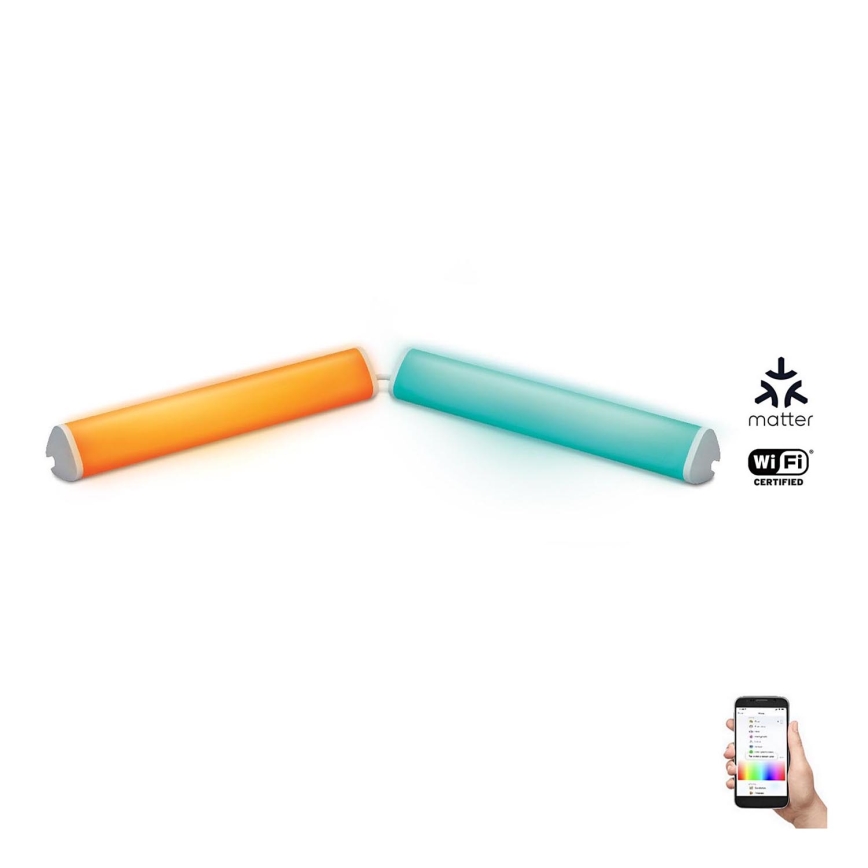 WiZ - CONJUNTO 2x LED RGBW Candeeiro com regulação BAR LED/5,5W/230V 2200-6500K Wi-Fi