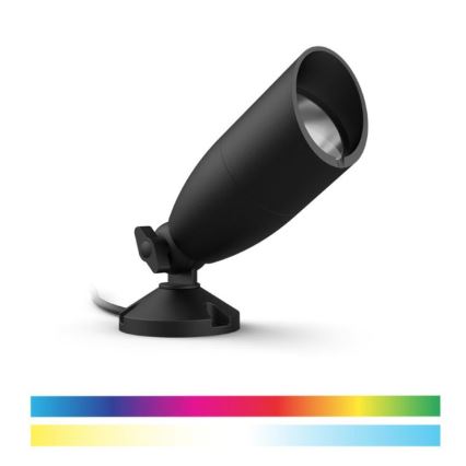 WiZ -CONJUNTO 2x LED RGBW Iluminação exterior com regulação SPOT LED/10W/230V 2700-5000K IP65 Wi-Fi