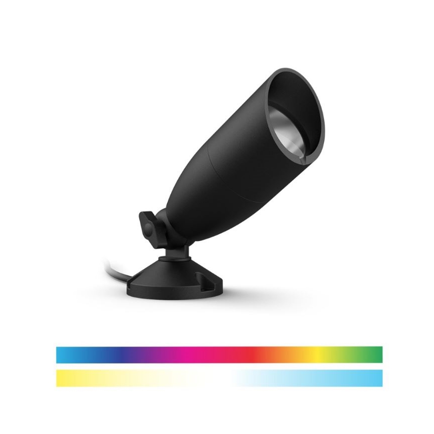 WiZ -CONJUNTO 2x LED RGBW Iluminação exterior com regulação SPOT LED/10W/230V 2700-5000K IP65 Wi-Fi