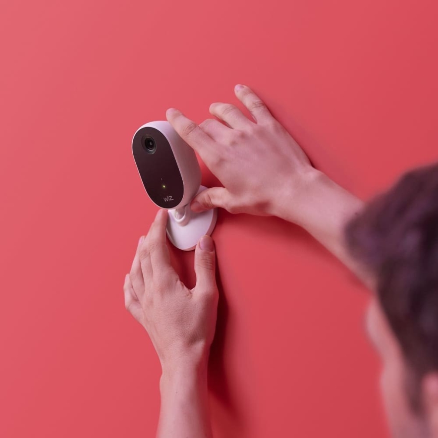 WiZ-Conjunto para monitorizar a casa:1xcamera+ 3xLED RGB lâmpada 8,5W/230V Wi-Fi