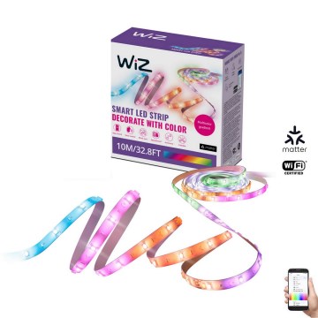 WiZ - Fita LED RGBIC com regulação 10m LED/21W/230V 2700-6500K Wi-Fi