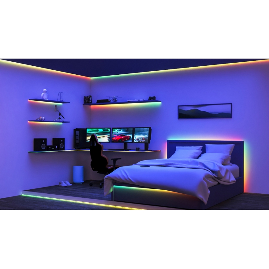 WiZ - Fita LED RGBIC com regulação 10m LED/21W/230V 2700-6500K Wi-Fi