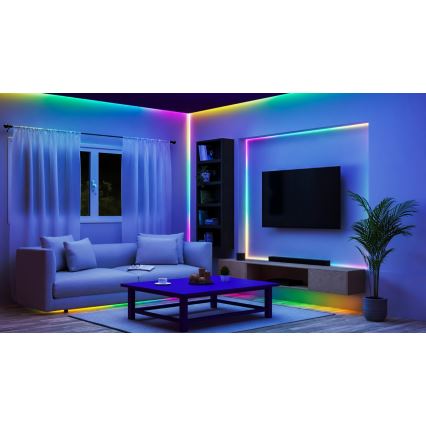 WiZ - Fita LED RGBIC com regulação 10m LED/21W/230V 2700-6500K Wi-Fi