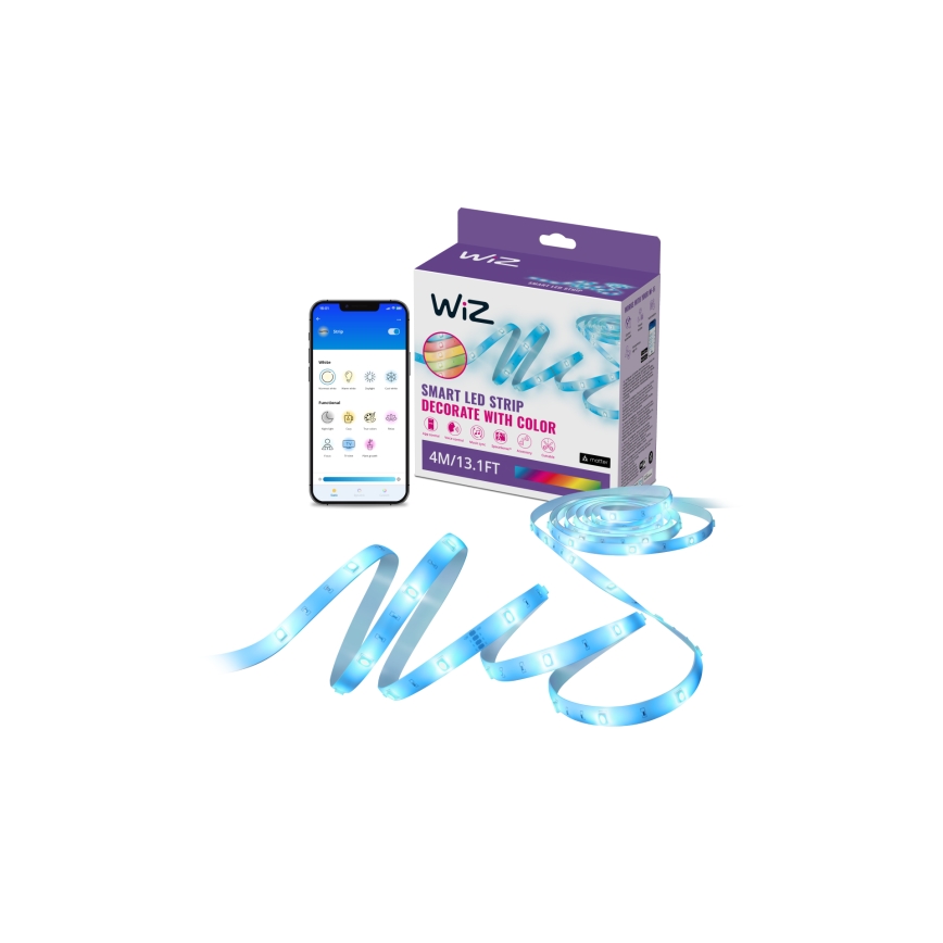 WiZ - Fita LED RGBW com regulação 4m LED/6,5/230V 2700-6500K Wi-Fi
