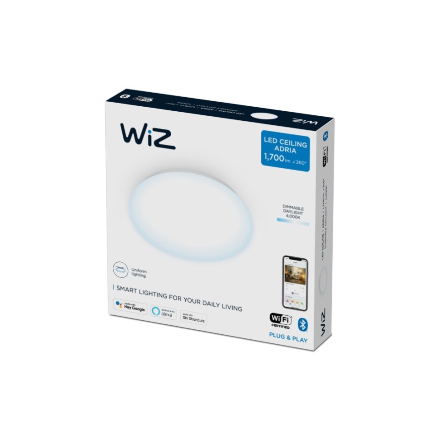 WiZ - Iluminação de teto LED com regulação do fluxo luminoso SUPERSLIM LED/17W/230V 4000K Wi-Fi