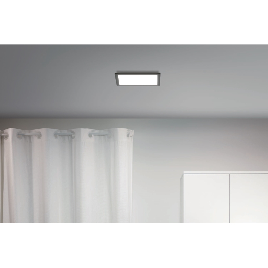WiZ - Iluminação de teto LED com regulação SUPERSLIM LED/12W/230V 2700-6500K Wi-Fi preto