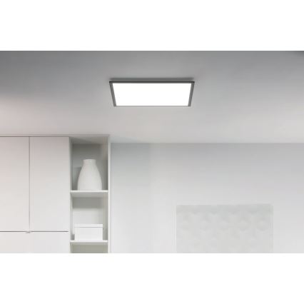WiZ - Iluminação de teto LED com regulação SUPERSLIM LED/36W/230V 2700-6500K Wi-Fi preto