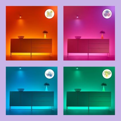 WiZ - Iluminação de teto LED RGB com regulação SUPERSLIM LED/32W/230V 2700-6500K Wi-Fi preto