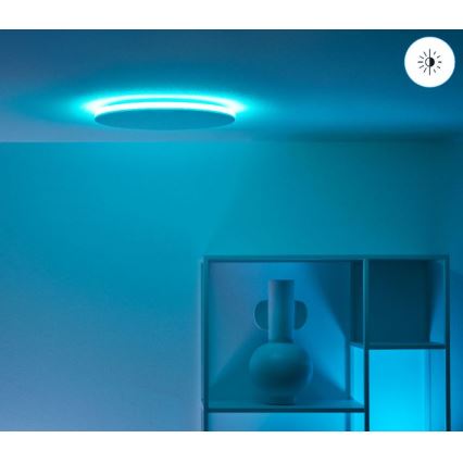 WiZ - Iluminação de teto LED RGBW com regulação RUNE LED/21W/230V 2700-6500K Wi-Fi branco