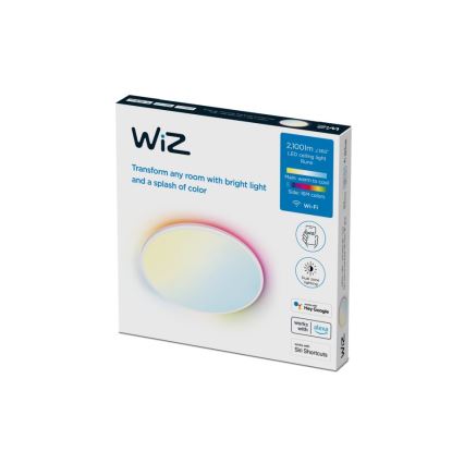 WiZ - Iluminação de teto LED RGBW com regulação RUNE LED/21W/230V 2700-6500K Wi-Fi branco