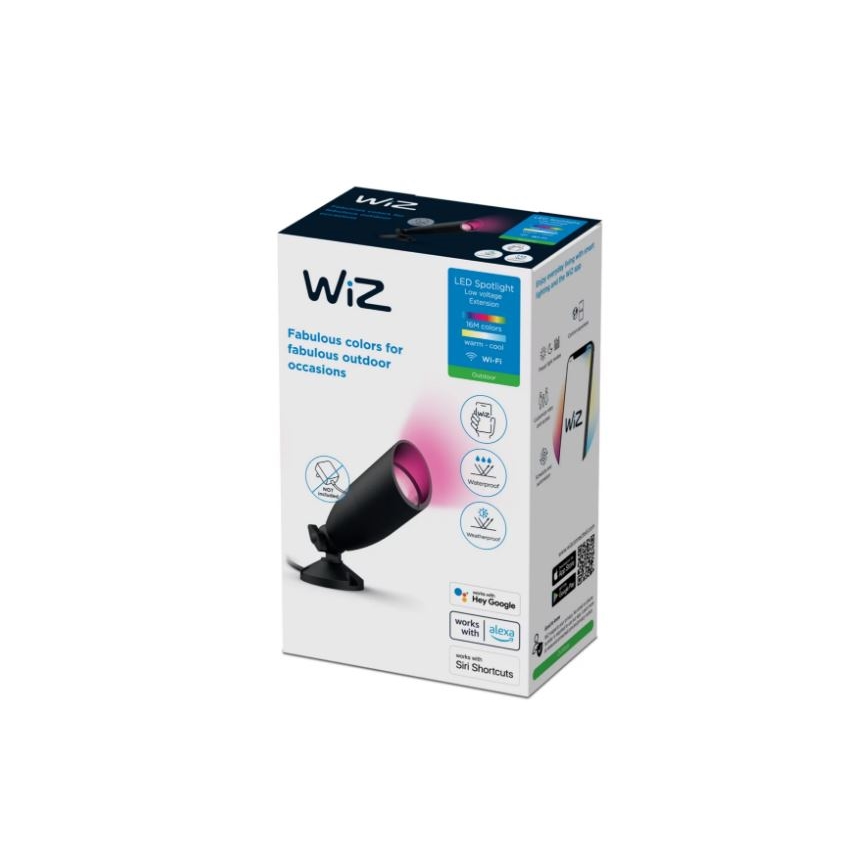 WiZ - LED RGBW Foco exterior com regulação SPOT LED/4W/12V 2700K-5000K IP65 Wi-Fi